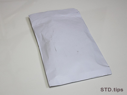 封筒の裏面には何もなし