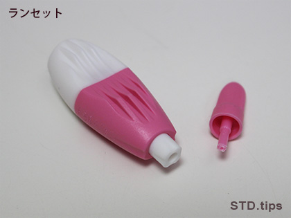 ランセットのキャップを外した状態